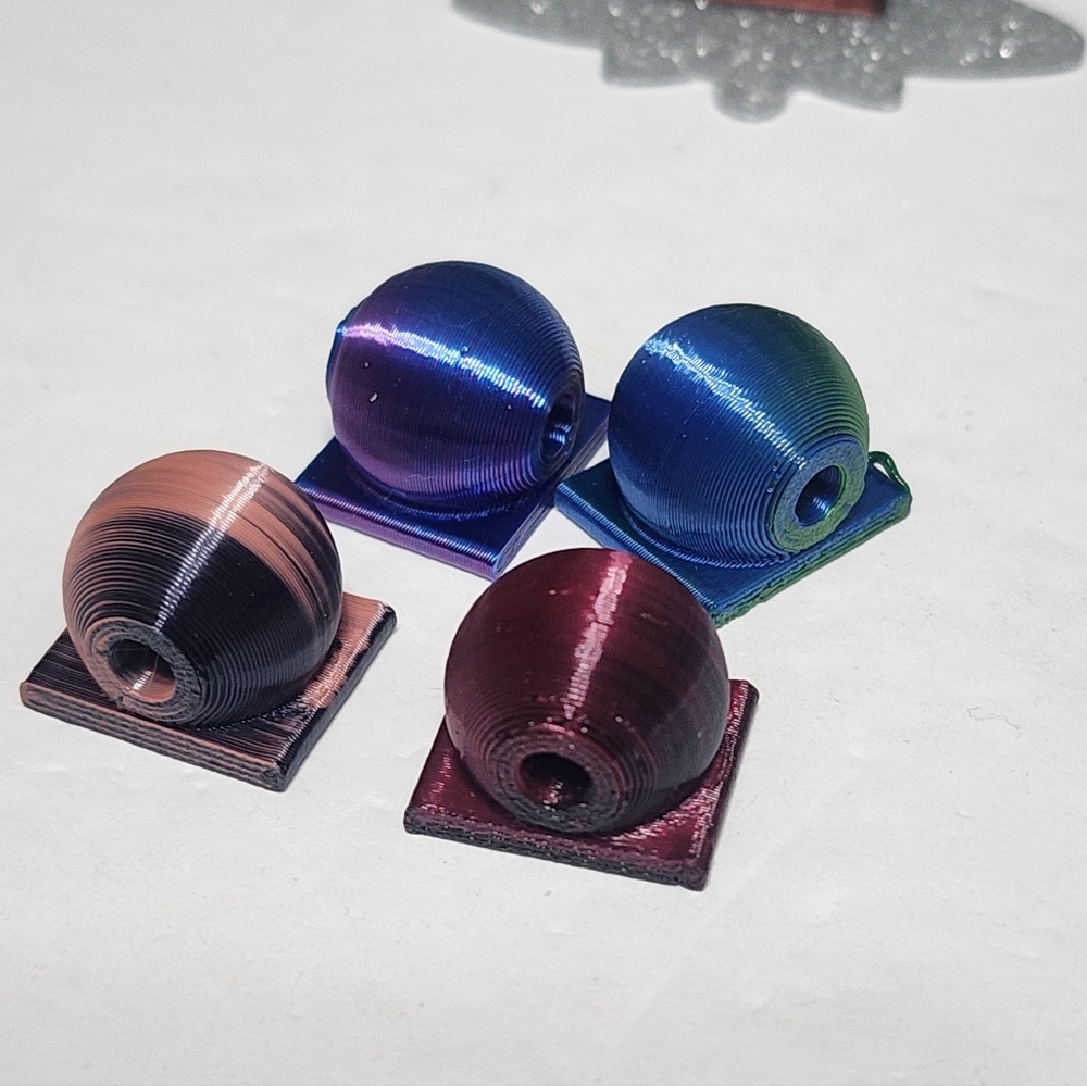 Bead attachment flatbacks glitterbacks resin acrylics 16mm Beadable Items 4pc - Picture 3 of 3